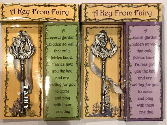 A Key from a Fairy - Boxed Fairy Door Key