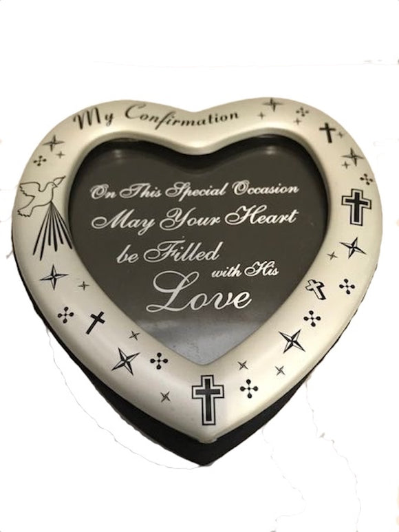 My Confirmation Love Heart Momento keepsake box and frame