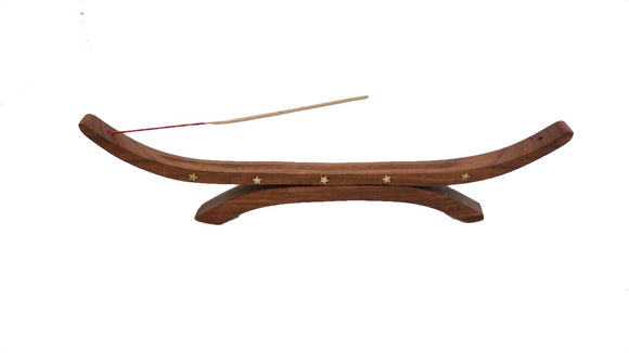 Wooden Incense Holder with Stars