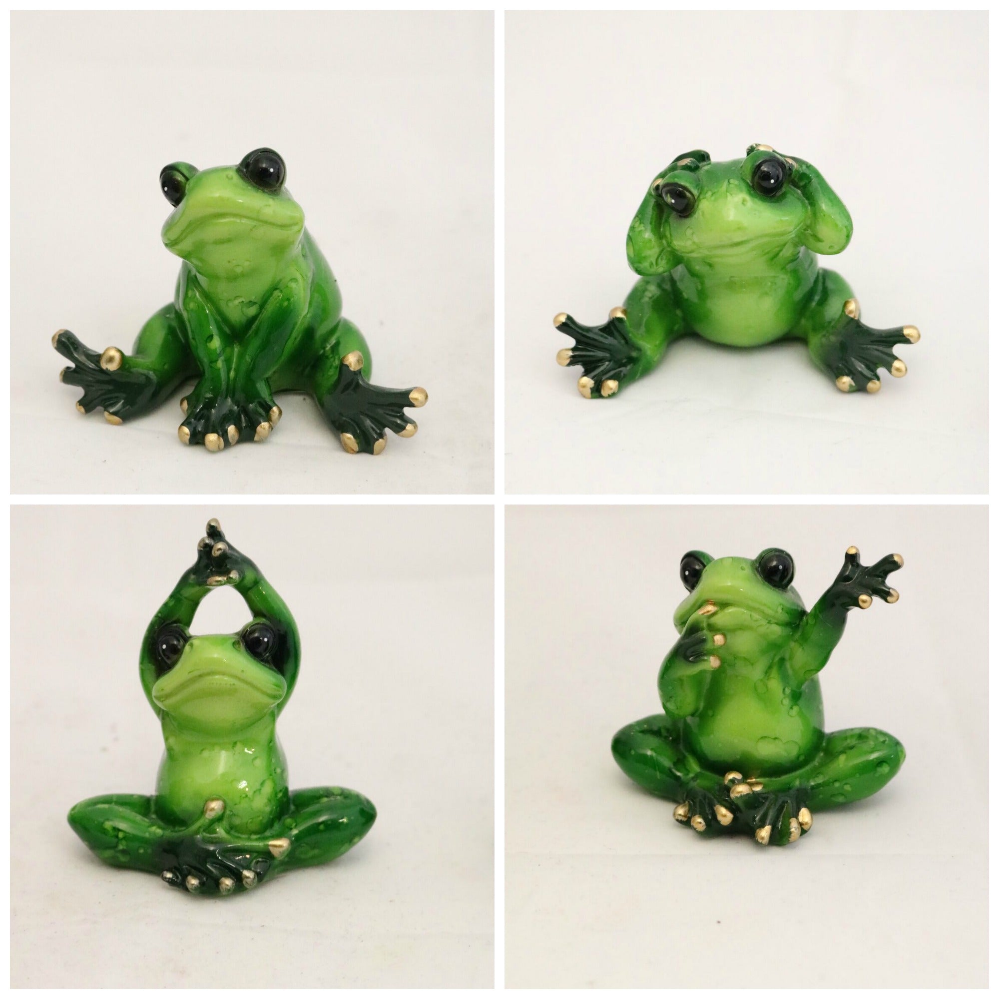 Green Decorative Frogs Shelf Ornaments Figurine – Aimisa Gift House