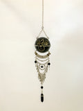 57mm Obsidian Sphere Protection with Dragon Handmade Hanging Crystal Gemstones
