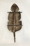 Large Leaf Design Rustic French Country Decor Wall Hook