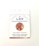 LOX Secure Earring Backs 2 Pairs Pack Gold/Rose Gold /Silver Hypo-Allergenic UK MADE