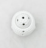 White Ceramic Buddha Head Oil/Wax/Melt Burner Incense Holder