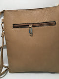 Sand Pierced Detailed Clutch Carry PU Leather Bag
