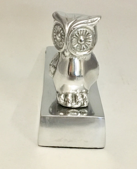 Owl Silver Aluminium Cute Door Stopper