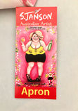 Apron ‘Girls Are Out’ Sue Janson Australia Design