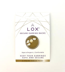 Lox Gold 2 Pair Pack Secure Earrings Backs