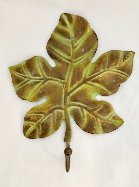 Oak Leaf Design Rustic French Country Wall Hook