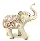 Elephant Statue Ornament Figurine Wood/Resin Sculpture Boho