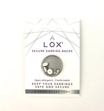 LOX Secure Earring Backs 2 Pairs Pack Gold/Rose Gold /Silver Hypo-Allergenic UK MADE