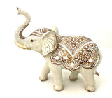Elephant Statue Ornament Figurine Wood/Resin Sculpture Boho