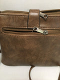 Brown Clutch Duffle Bag Design Carry PU Leather Bag