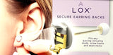 LOX Secure Earring Backs 2 Pairs Pack Gold/Rose Gold /Silver Hypo-Allergenic UK MADE