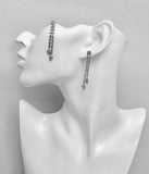 Diamonte Necklace Earrings Set Formal Wedding Party Bridal Jewelry