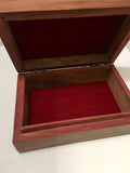 Engraved Wooden White Design Jewelry Trinket Box