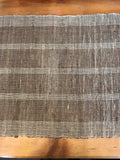 Hemp striped table runner 192x35cm Light Brown