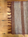 Hemp table runner 192x35cm Walnut