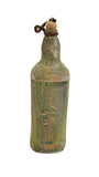 Middle Eastern Bronze and Gold Ceramic Decorative Bottle
